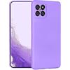 SEAHAI Cover per Honor X8 4G, Gomma Gel di Morbido Silicone Liquido Antiurto Custodia, Ultra Sottile Case Cover con Fodera in Microfibra AntiGraffio - Porpora