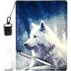 Lovewlb E-Reader Custodie per Kobo Aura H2o Edition 2 (N867) Custodia Pelle Stand Case Cover Lang