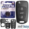 mt key Chiave Auto Telecomando Telecomando Scambio Cassa con 3 Tasti + Rohling + Batteria Compatibile con KIA Rio III Ceed I Sportage III Sorento II Soul I