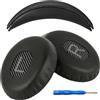 AHG Accessory House Global QC3 - Cuscinetti auricolari e cuscinetti per archetto V2 QC3, compatibili con cuffie Bose QuietComfort 3 (QC3) e Bose On-ear 1 (OE1) (nero)