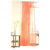 BB-Toy-Trades Tenda pronta con passanti, con fiori, trasparente, 140 x 245 cm (larghezza x altezza), 1 pezzo, arancione con motivo floreale