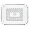 Cosmoplast HomeSweetHome Vassoio, Plastica, Bianco, 35x28x2 cm