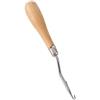 Walfront Bent Latch Hook Crochet Needle Hook Tool Fare Da Maglia in Legno, 16 cm