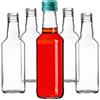 KADAX 10 bottiglie di vetro da riempire, 200 ml, bottiglie di liquore vuote con tappo a vite, bottiglie per liquori, liquori (verde)