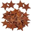 GORGECRAFT 30PCS 1.5 Rusty Metal Barn Star Vintage Controque Primitives Country Decor Stelle in Acciaio di Latta con Fori Ornamento Rustico Accenti retrò Originali per Patriottico 4 luglio Home
