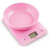 Habi Rohs 2873 Bilancia Cucina Digitale, 3 kg, Rosa