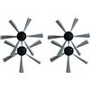 CWOQOCW Set di 4 spazzole laterali di ricambio, adatte per Silver Crest M690 e per WAP W310 robot aspirapolvere, struttura in plastica e nylon