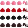 GORGECRAFT 40 Pezzi 4 Colori Nasi di Sicurezza in Plastica Animali per Bambole Artigianali Triangolo Cane all'Uncinetto Orsacchiotto Naso Floccato con Rondelle Bambole Forniture per Marionette 11mm