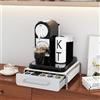 HUOLE Cassetto Porta Cialde caffè,Porta Capsule per caffè Portacapsule Compatibile con Vertuo - Contenitore 36x Capsule Macchina Espresso-30,5 * 31,5 * 10 cm- (36 pezzi) bianco