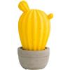 Brandani 53384 Lampada Cactus Gialla E Sabbia In Porcellana