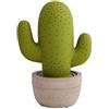 BRANDANI 53384 Lampada Cactus Verde Sabbia In Porcellana