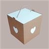 Lucgel Scatola Asuccio Porta Panettone In Cartoncino Avana Grafica Cuore 210x210H210mm - 5 pezzi -