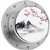 FekiLoot Timer da cucina magnetico con montaggio giapponese, timer digitale per conto alla rovescia da 60 minuti, con allarme forte, nessuna batteria necessaria, timer da cucina per cucina, studio, studio e
