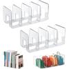 Funklu Divisori per Mensole in Plastica, Organizzatore di Borse per Armadio,Guardaroba Trasparente Divisori per Essere Utilizzato Come Armadio, Libreria, Cucina e Bagno（2pcs）