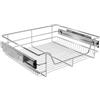 AREBOS Cassetto telescopico estraibile 60 cm | Cestino portaoggetti per cucina, armadio, camera da letto o officina | Scorrimento fluido e montaggio semplice