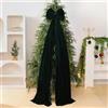 HpLive Fiocco grande in velluto per albero di Natale, 40x200 cm, decorazione natalizia per albero, ghirlanda o tavola festiva (verde scuro)