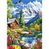 CEOVR Diamond Painting Kit Completo Paesaggio 5D Diamond Painting,Diamond Painting Adulto,30x40 cm Pittura Diamante,Montagne Innevate e Foreste Diamanti Painting,Painting Diamond 5D