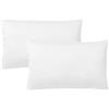 KLULK Set di Federe Per Cuscini Per Bambini 40x60 Cm, Traspiranti E Ipoallergeniche, In Puro Cotone 100% Fibra Naturale Dalla Splendida Colorazione In Tinta Unita Bianca, Made In Italy (1, Bianco)