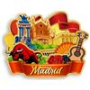 Quwsne Magneti Calamita da frigorifero Madrid Spagna souvenir di viaggio città regali turistici 3D classici punti di riferimento artigianali fatti a mano decorazione della casa -1376
