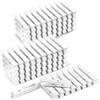DUIJINYU 100 mollette in legno per vestiti, 7,4 cm, bianche, per appendere vestiti, quadri, mollette resistenti per attività all'aperto