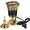 Homoyoyo Bruciatore di Incenso Elettrico in Ceramica Nero Leggero Atmosfera Artistica per Soggiorno e Camera da Letto Spina Inclusa Colore Casuale