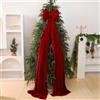 HpLive Fiocco Grande in Velluto per Albero di Natale, 40x200cm, Decorazione Natalizia per Albero, Ghirlanda o Tavolo Festivo (Vino Rosso)