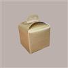 Lucgel Scatola Astuccio Porta Panettone Alto in Carta Skin Oro 20x20H18cm - 10 pezzi -
