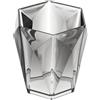 FERIDRAS Diamante Portaspazzolino, Grigio, 9.5x9.5x10.19 cm