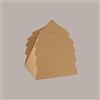 Lucgel Scatola Porta Panettone Pandoro in Cartoncino Onda Avana a Forma di Albero 345x300H335mm - 5 pezzi -