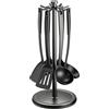 Generico Portautensili Girevole | con 8 Ganci per Spatole,Organizer Girevole a 360° per Cucina | Per Spatola Mestolo Cucchiaio Casa Ristorante Fattoria Scrivania Cassetto Mobile