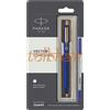 Parker Penna a sfera Parker Vector Standard bordo oro corpo blu inchiostro blu