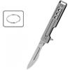 NSOUR Mini Coltello Artistico in Lega Di Titanio Affilato Portatile Con Portachiavi Ta