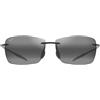 Maui Jim Occhiali da Sole LIGHTHOUSE 423-14 MJ0422S 039 Grigio Trasparente/Grigio Neutro Unisex Polarizzati 63/12/135