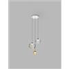 Vistosi PUPPET SOSPENSIONE R3 MULTICOLORE 1 CROMO LUCIDO 3 LUCI ATTACCO G9