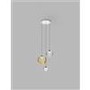 Vistosi PUPPET SOSPENSIONE R3 MULTICOLORE 2 CROMO LUCIDO 3 LUCI ATTACCO G9