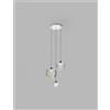 Vistosi PUPPET SOSPENSIONE R3 MULTICOLORE 3 CROMO LUCIDO 3 LUCI ATTACCO G9
