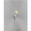 Vistosi PUPPET APPLIQUE A PARETE P AMBRA TRASPARENTE CROMO LUCIDO 1 LUCE ATTACCO G9