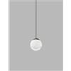Vistosi PUPPET SOSPENSIONE 22L BIANCO SFUMATO NERO OPACO 2 L32CC LED 3000K 12W 1600lm DIMMERABILE