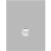 Vistosi PUPPET SOSPENSIONE 22L CRISTALLO TRASPARENTE CROMO LUCIDO L32CC LED 3000K 12W 1600lm DIMMERABILE