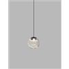 Vistosi PUPPET SOSPENSIONE 22L FUME' TRASPARENTE NERO OPACO 2 L32CC LED 3000K 12W 1600lm DIMMERABILE