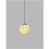 Vistosi PUPPET SOSPENSIONE 28L AMBRA TRASPARENTE NERO OPACO 2 L32CC LED 3000K 12W 1600lm DIMMERABILE