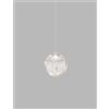 Vistosi PUPPET SOSPENSIONE 28L FUME' TRASPARENTE CROMO LUCIDO L32CC LED 3000K 12W 1600lm DIMMERABILE