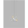 Vistosi PUPPET SOSPENSIONE 6P MULTICOLORE 1 CROMO LUCIDO 6 LUCI ATTACCO G9