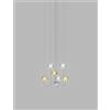 Vistosi PUPPET SOSPENSIONE 6P MULTICOLORE 2 CROMO LUCIDO 6 LUCI ATTACCO G9