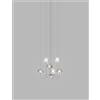 Vistosi PUPPET SOSPENSIONE 6P MULTICOLORE 3 CROMO LUCIDO 6 LUCI ATTACCO G9
