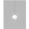 Vistosi PUPPET SOSPENSIONE M BIANCO SFUMATO CROMO LUCIDO 1 LUCE ATTACCO G9