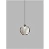 Vistosi PUPPET SOSPENSIONE M FUME' TRASPARENTE NERO OPACO 1 LUCE ATTACCO G9