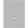 Vistosi PUPPET SOSPENSIONE P AMBRA TRASPARENTE CROMO LUCIDO 1 LUCE ATTACCO G9