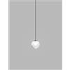 Vistosi PUPPET SOSPENSIONE P BIANCO SFUMATO NERO OPACO 1 LUCE ATTACCO G9