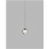 Vistosi PUPPET SOSPENSIONE P FUME' TRASPARENTE CROMO LUCIDO 1 LUCE ATTACCO G9